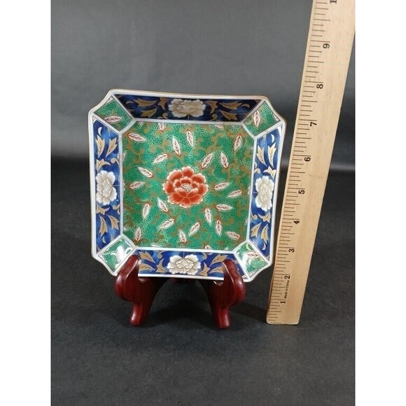 Vintage Otagiri Chinoiserie Japanese Floral OMC Kozangama Japanese Dish USED - Picture 4 of 4